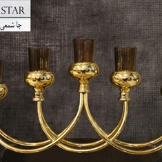 شمعدان-5-شمع-طلایی