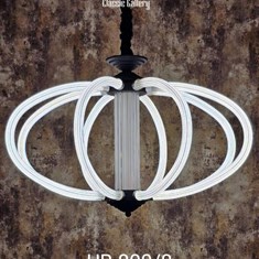 لوستر-کد-UB800-8-مشکی-کلاسیک