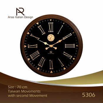 ساعت-دیواری-ارس-کد-5306-در-رنگبندی-سفید-و-مشکی