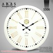 ساعت-دیواری-ارس-کد-5306-در-رنگبندی-سفید-و-مشکی