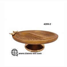 اردو-چوبی-دو-خانه-پایه-دار-بیضی-آسا-کد-2-4209