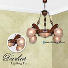 لوستر-چوبی-دارکار-مدل-رومی-مورب-4-شعله