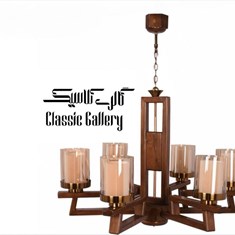 لوستر-مدل-نیوشا-6-شعله-چوبی