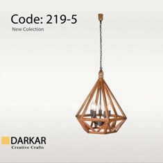 لوستر-چوبی-مدل-الماس-6-شعله-دارکار