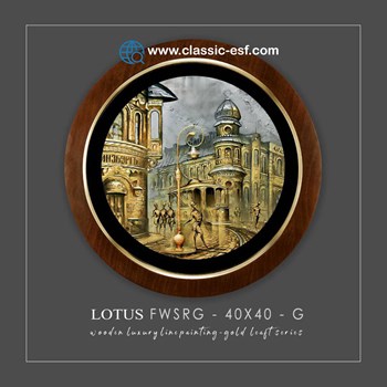 تابلو-لوتوس-سایز-40-40-H-فریم-چوبی
