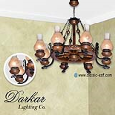 لوستر-چوبی-دارکار-مدل-ویال