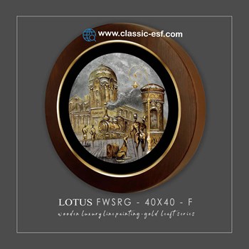 تابلو-لوتوس-سایز-40-40-H-فریم-چوبی