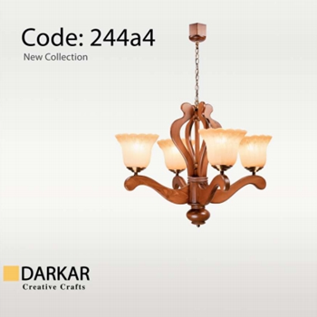 لوستر-چوبی-ترنج-6-شعله-دارکار