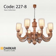 لوستر-چوبی-اسپانیش-8-شعله-دارکار