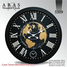 ساعت-دیواری-ارس-کد-5309-در-رنگبندی-سفید-و-مشکی