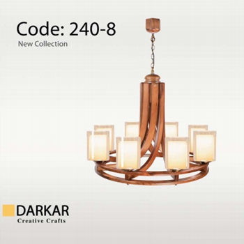 لوستر-چوبی-مدل-رولت-شعله-دارکار