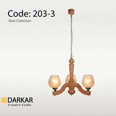 لوستر-چوبی-کلاسیک-3-شعله-دارکار