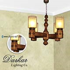 لوستر-چوبی-دارکار-مدل-پرنیان-4-شعله
