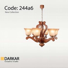 لوستر-چوبی-ترنج-6-شعله-دارکار