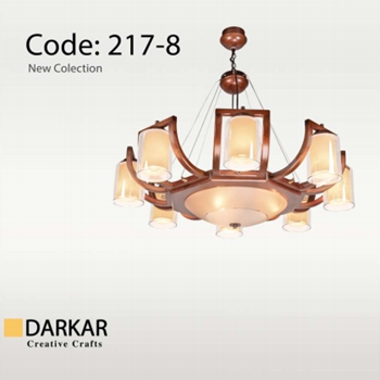 لوستر-چوبی-مدل-سفینه-6-شعله-دارکار