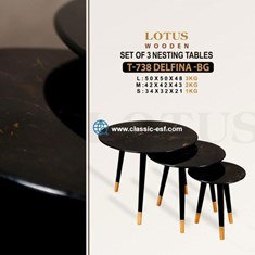 میز-عسلی-سه-تایی-لوتوس-کد-738bg