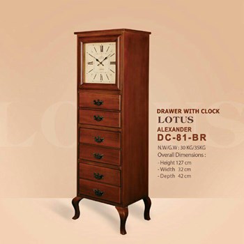 ساعت-کنار-سالنی-لوتوس-کد-211