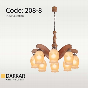 لوستر-چوبی-مدل-افشسون-5-شعله-دارکار