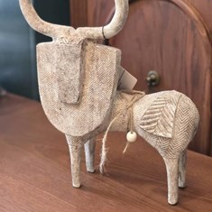 مجسمه-گورخر-دکوراتیو-خاکی