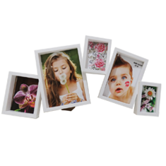 قاب-خانواده-5عکس-کد-2-سفید