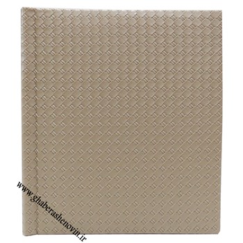 آلبوم-فتوبوک-چسبی-صحافی-شده-مدل-چرم-ساده