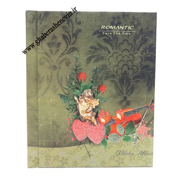 آلبوم-عکس-چسبی-صحافی-شده-مدل-گل