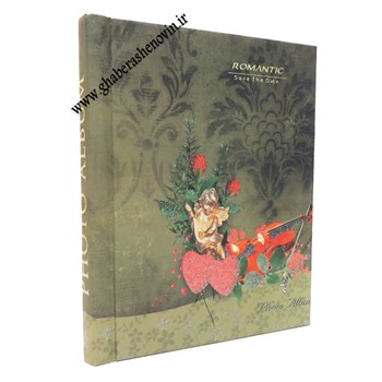 آلبوم-عکس-چسبی-صحافی-شده-مدل-گل