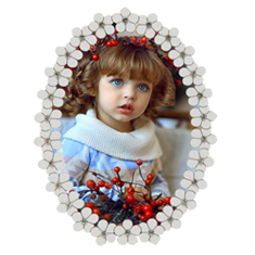 قاب-MDF-عروس-بیضی-گلبرگ-گرد