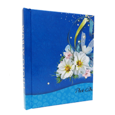 آلبوم-عکس-چسبی-صحافی-شده-مدل-گل