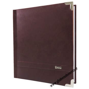 آلبوم-فتوبوک-چسبی-صحافی-شده-مدل-چرم-خطی