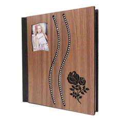 آلبوم-فتوبوک-چسبی-صحافی-شده-مدل-چرم-MDF
