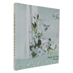 آلبوم-عکس-چسبی-صحافی-شده-مدل-گل