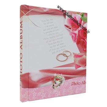 آلبوم-عکس-چسبی-صحافی-شده-مدل-گل