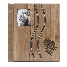 آلبوم-فتوبوک-چسبی-صحافی-شده-مدل-چرم-MDF