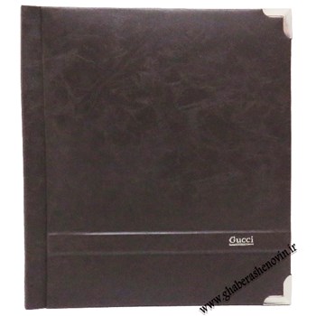 آلبوم-فتوبوک-چسبی-صحافی-شده-مدل-چرم-خطی