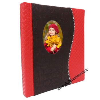آلبوم-فتوبوک-چسبی-صحافی-شده-مدل-چرم-قابدار-نگیندار