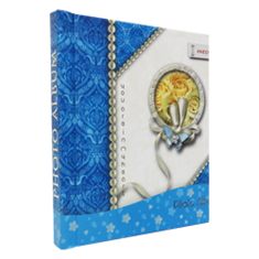 آلبوم-عکس-چسبی-صحافی-شده-مدل-گل