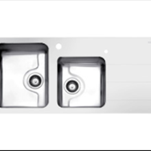 سینک-استیل-البرز-مدل-کریستال-سفید