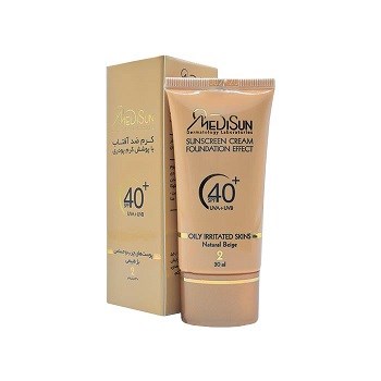 کرم-ضد-آفتاب-رنگی-با-پوشش-کرم-پودریبژ-طبیعیSPF40-مناسب-پوست-های-چرب-و-حساس-مدیسان
