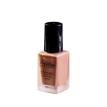 کرم-ضد-آفتاب-رنگی-با-پوشش-کرم-پودریکاراملSPF40-مناسب-انواع-پوست-مدیسان