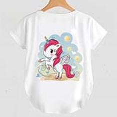 تیشرت-یقه-گرد-بچه-گانه-طرح-اسب-تک-شاخ