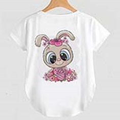 تیشرت-یقه-گرد-بچه-گانه-طرح-خرگوش