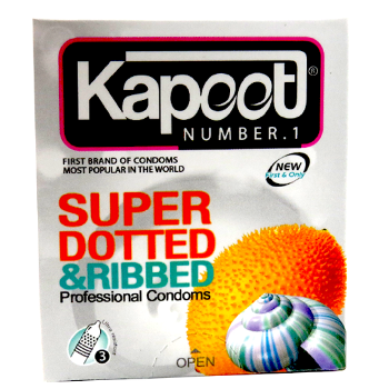 کاندوم-3-عددی-خاردار-و-حلقوی-کاپوت-SUPER-DOTTED-RIBBED