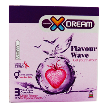 کاندوم-3-عددی-میوه-ای-ایکس-دریم-Flavour-Wave