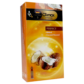 کاندوم-12-عددی-روان-کنندگی-نارگیل-شیاردارکلایمکس-PERFECT