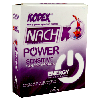 کاندوم-3-عددی-انرژی-زا-پاور-ناچ-کدکس-POWER-SENSITIVE