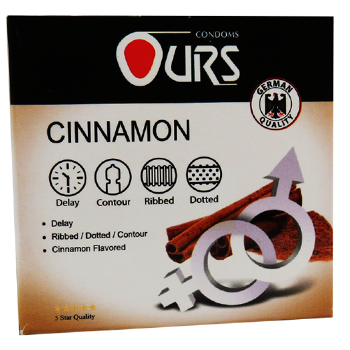 کاندوم-3-عددی-سینامون-دارچیناورس-CINNAMON
