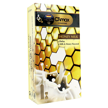 کاندوم-12-عددی-با-رایحهشیر-عسلکلایمکس-HONEY-MILK