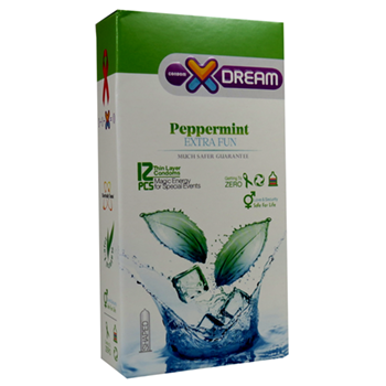 کاندوم-12-عددی-تاخیری-با-رایحه-خنک-نعنا-ایکس-دریم-PEPPERMINT