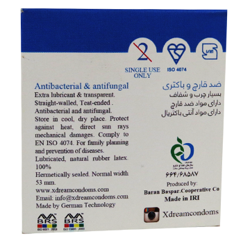 کاندوم-3-عددی-آنتی-باکتریال-ضد-قارچ-ایکس-دریم-ANTIBACTERIALANTIFUNGAL
